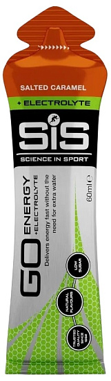 Гель SIS Go Energy + Electrolyte 60 мл Соленая карамель - Фото 1 большая