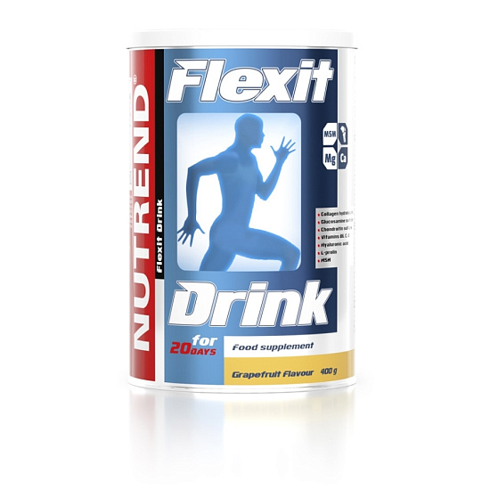Напиток-изотоник Nutrend Flexit Drink банка 400г Грейпфрут - Фото 1 большая