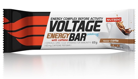 Энергетический батончик Nutrend Voltage Energy bar 65 гр Кофе - Фото 1 большая