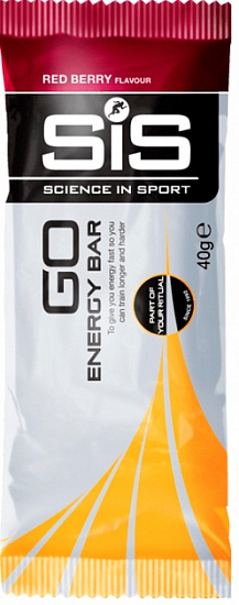 Батончик углеводный SIS GO Energy Mini Bar с кофеином (75 мг) Красные ягоды 40 г - Фото 1 большая