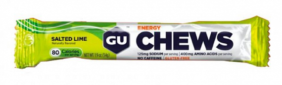 Конфеты жевательные GU Energy Chews Соленый Лайм - Фото 1 большая
