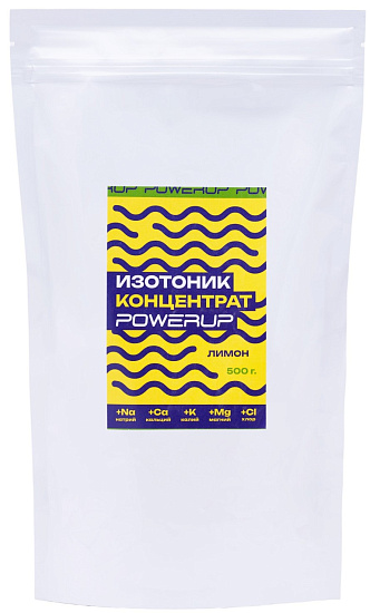 Изотоник Powerup Isotonic 500г Лимон - Фото 1 большая