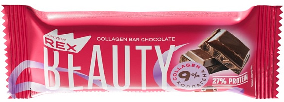 Батончик Protein Rex с высоким содержанием белка Beauty Шоколад 40г - Фото 1 большая