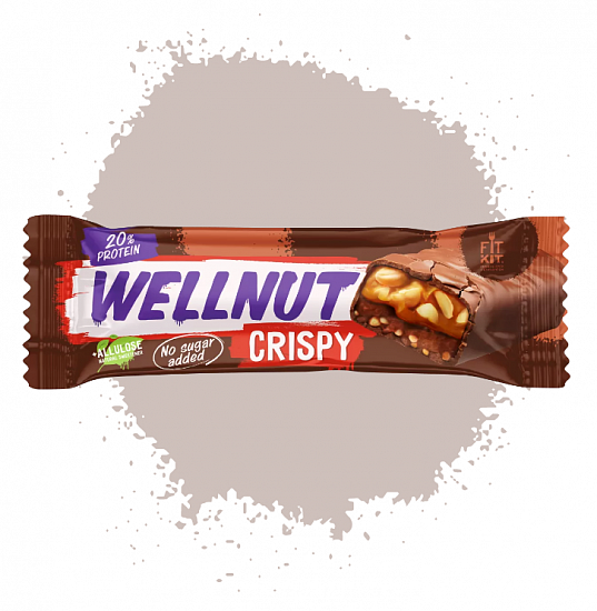 Батончик Fit Kit WellNut Crispy 45 г - Фото 1 большая