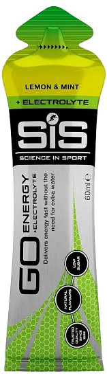 Гель SIS Go Energy + Electrolyte 60 мл Лимон/Мята - Фото 1 большая