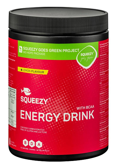 Изотоник с BCAA Squeezy Energy Drink Лимон 650г - Фото 1 большая