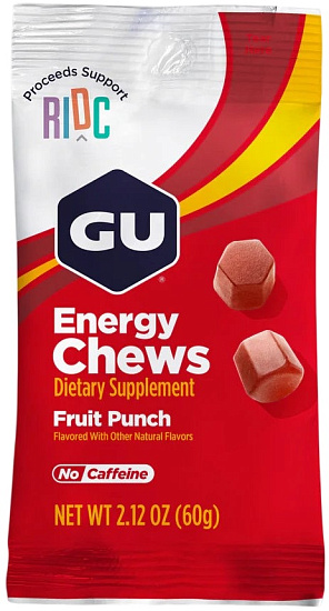 Конфеты жевательные GU Energy Chews Фруктовый - Фото 1 большая