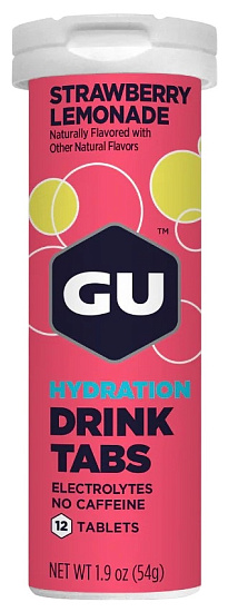 Напиток Изотонический В Таблетках Gu Hydration Drink Tabs Клубничный Лимонад - Фото 1 большая