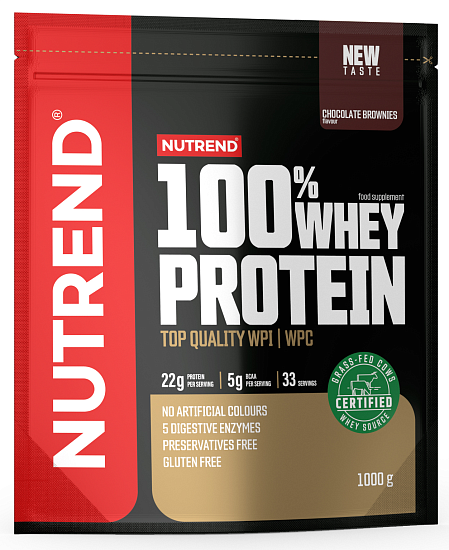 Напиток протеиновый Nutrend 100% Whey Protein Шоколадный брауни 1 кг - Фото 1 большая