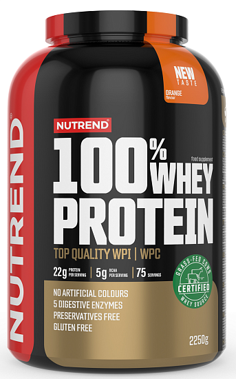 Напиток протеиновый Nutrend 100% Whey Protein Апельсин 2,25 кг - Фото 1 большая