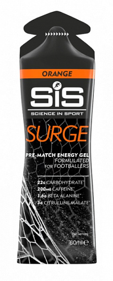 Гель SIS Energy Surge Pre-Match 60 мл Апельсин - Фото 1 большая