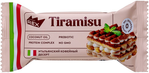 Пирожное Protein Rex протеиновое 40г Тирамису - Фото 1 большая