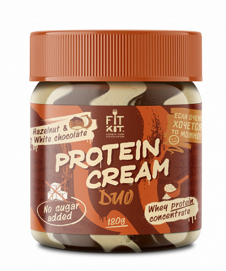 Шоколадная паста Fit Kit Protein cream DUO 180 г - Фото 1 большая