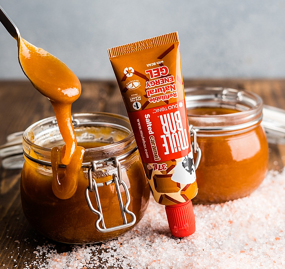 Энергетический гель Mulebar Salted Caramel Соленая карамель с BCAA - Фото 2 большая