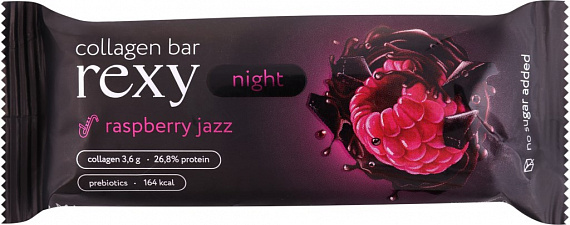 Батончик Protein Rex с высоким содержанием белка Rexy Night Малина 40г - Фото 1 большая