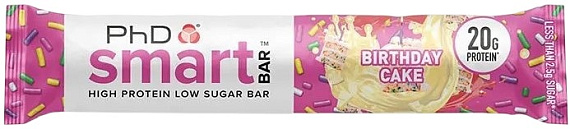 Протеиновый батончик PhD Smart Bar Праздничный Торт 64 г - Фото 1 большая