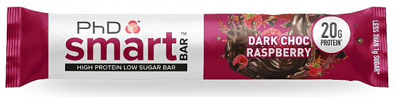 Протеиновый батончик PhD Smart Bar Темный Шоколад/Малина 64г - Фото 1 большая