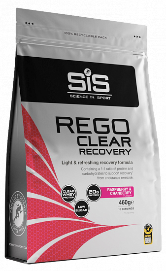 Напиток восстановительный в порошке SIS Rego Clear 460 г Малина/Клюква - Фото 1 большая