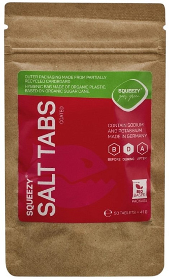 Солевые таблетки Squeezy Salt Tabs 50 шт в пакете - Фото 1 большая