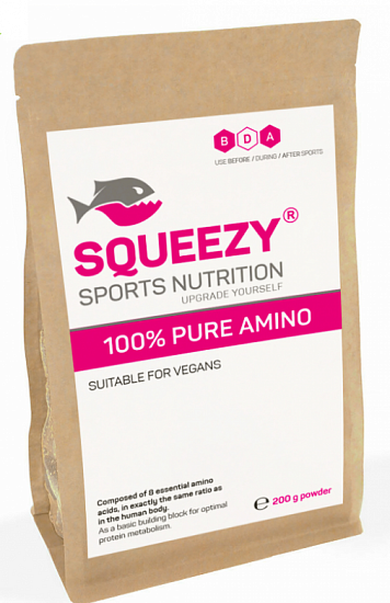 Аминокислоты Squeezy 100% Pure Amino 200 г - Фото 1 большая