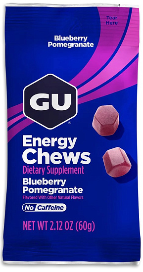 Конфеты жевательные GU Energy Chews Черника-Гранат - Фото 1 большая
