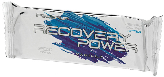 Протеиновый батончик Powerup 40г Ванильный в молочной глазури - Фото 1 большая