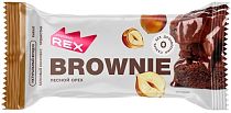 Пирожное Protein Rex протеиновое Брауни 50г Лесной орех