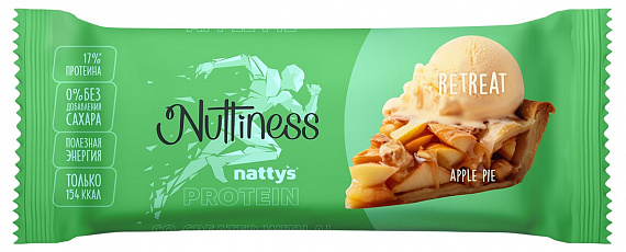 Протеиновый батончик Nuttiness Apple Pie 35г - Фото 1 большая