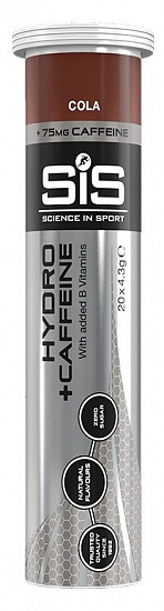 Напиток SIS GO Hydro+caffeine Кола 20 таблеток в тубе - Фото 1 большая
