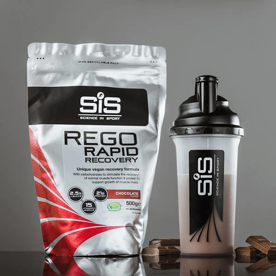 Напиток восстановительный в порошке SIS Rego Rapid Recovery  500 г Шоколад - Фото 2 большая