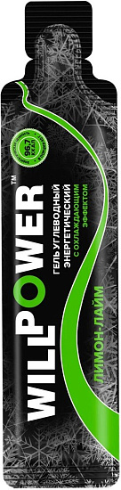 Гель углеводный Will Power энергетический Лимон/Лайм - Фото 1 большая