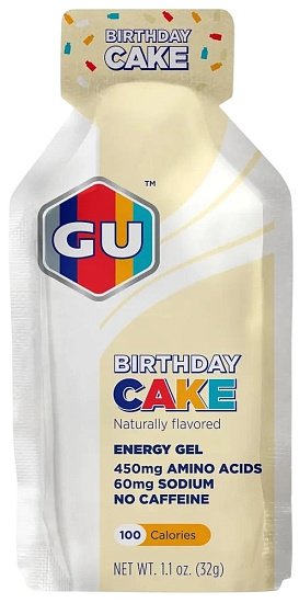 Гель энергетический GU Energy Gel 32г Праздничный торт - Фото 1 большая