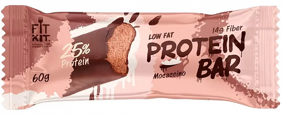 Батончик Fit Kit Protein Bar 60г Моккачино - Фото 1 большая