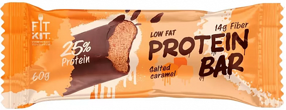 Батончик Fit Kit Protein Bar 60г Солёная карамель - Фото 1 большая