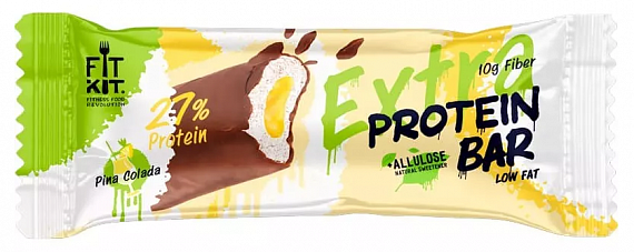 Батончик Fit Kit Protein bar Extra 55г Пина колада - Фото 1 большая