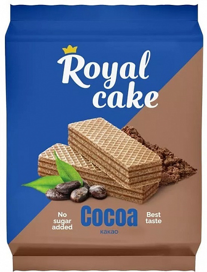 Вафли Protein Rex Royal Cake на сорбите Какао - Фото 1 большая