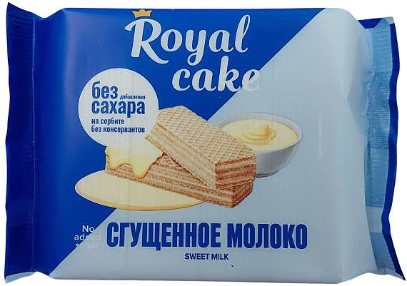 Вафли Protein Rex Royal Cake на сорбите Сгущенное Молоко - Фото 1 большая