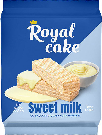 Вафли Protein Rex Royal Cake на сорбите Сгущенное Молоко - Фото 1 большая
