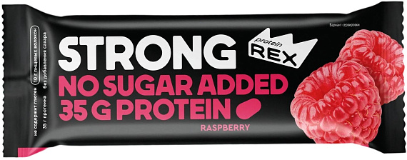 Батончик Protein Rex протеиновый Малина 100г - Фото 1 большая