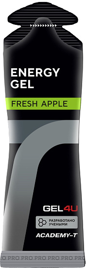 Гель GEL4U Energy Gel 60мл Яблоко - Фото 1 большая