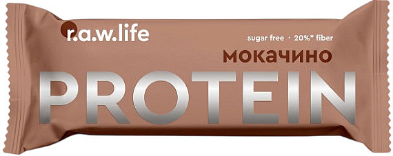 Протеиновый батончик R.A.W. Life Мокачино - Фото 1 большая