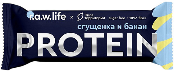Протеиновый батончик R.A.W. Life Сгущенка и банан - Фото 1 большая