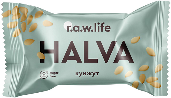 Конфеты R.A.W. Life Halva Кунжут - Фото 1 большая