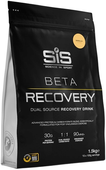 Напиток Sis Powder Beta Recovery Ваниль 1,5кг - Фото 1 большая