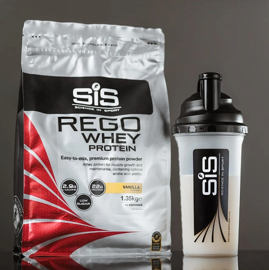 Напиток протеиновый Sis Powder Rego Whey 1,35 кг Ваниль - Фото 2 большая