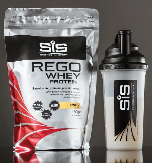 Напиток протеиновый Sis Powder Rego Whey 450 г Ваниль - Фото 2 большая