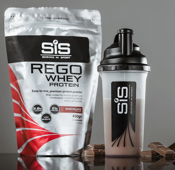 Напиток протеиновый Sis Powder Rego Whey 450 г Шоколад - Фото 2 большая