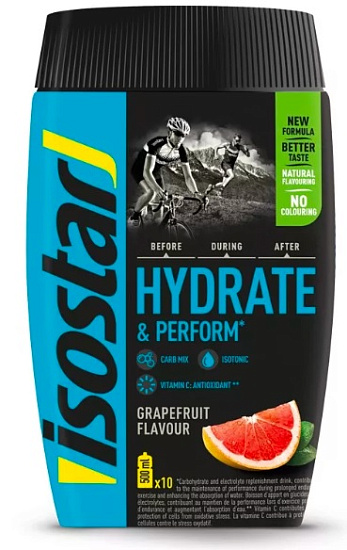 Изотонический напиток Isostar Powder Hydrate & Perform Grapefruit 400 g - Фото 1 большая