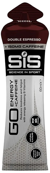 Гель SIS Go Energy+Caffeine 60мл Двойной Эспрессо - Фото 1 большая
