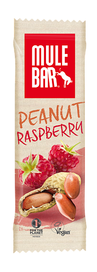 Энергетический батончик Mulebar Арахисовый пунш Арахис/Малина 40 г - Фото 1 большая